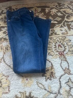 New York & Company Dark Blue Straight-Leg Jeans